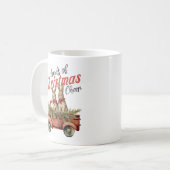 Ladung von Weihnachts-Tschernobschen in Red Truck Kaffeetasse (Vorderseite Links)