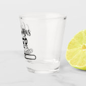 Ladung Weihnachtsschrei | Funny Seasonal Spaß Schnapsglas (Rechts)