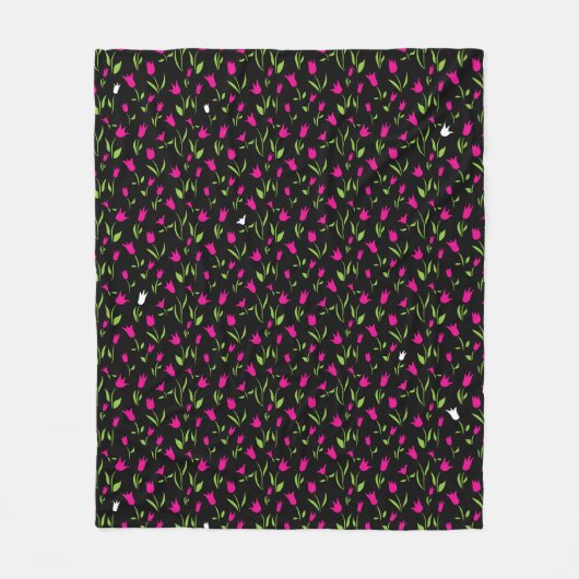 Ladungen farbenfrohe Tulips Fleecedecke (Vorderseite)