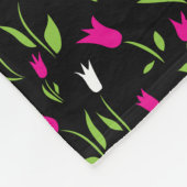 Ladungen farbenfrohe Tulips Fleecedecke (Ecke)