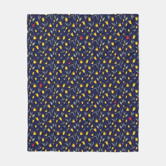 Ladungen farbenfrohe Tulips Fleecedecke (Vorderseite)