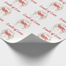 Ladungen für Vintagen LKW der Liebe mit Monogramm Geschenkpapier