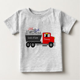 "Ladungen Liebe" LKW Baby T-shirt