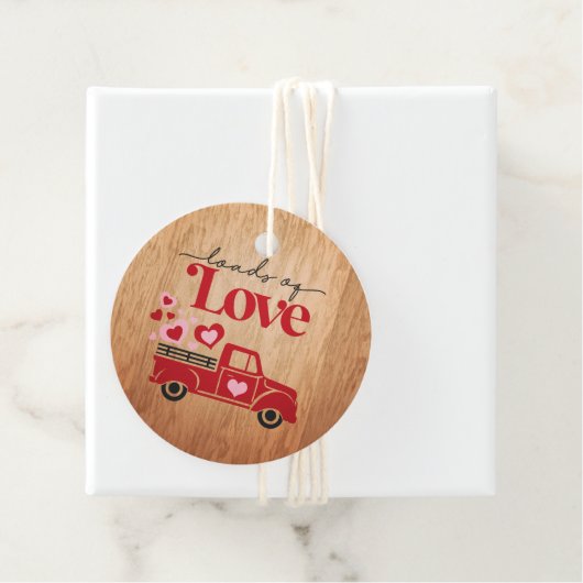 Ladungen Liebe Roter Lkw Herz Valentine Geschenkanhänger (Beispiel)