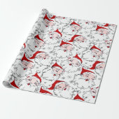 Ladungen Retro Santas Geschenkpapier (Ungerollt)