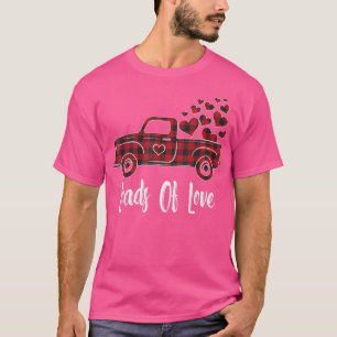 Ladungen von Liebe Vintagen LKW Rot Kariert Valent T-Shirt