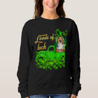 Ladungen von Luck Truck Shetland Sheepdog St Patri Sweatshirt