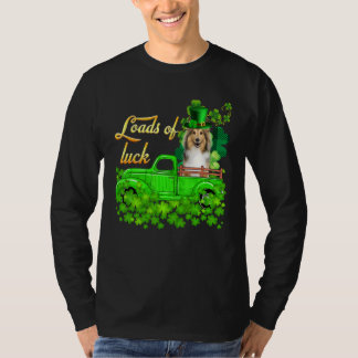 Ladungen von Luck Truck Shetland Sheepdog St Patri T-Shirt