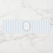 Laduree French Caffee Boulangerie Blue Stripe Wasserflaschenetikett (Einzelnes Label)