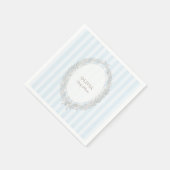 Laduree French Caffee Patisserie Bonjour Bebe Blue Serviette (Ecke)