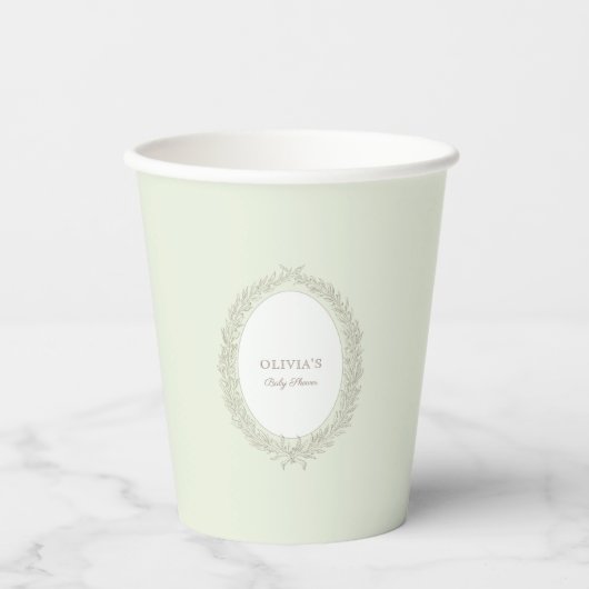 Laduree French Caffee Patisserie Boulangerie Green Pappbecher (Vorderseite)