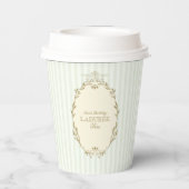 Ladurée Paris Patisserie Vintag Geburtstag Pappbecher (Rückseite)