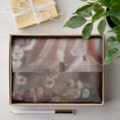 Lady & a Parasol, Portrait & florale Kunst Seidenpapier (Geschenk)