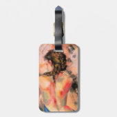 Lady - Abstrakte Körpermalerei Gepäckanhänger (Rückseite vertikal)