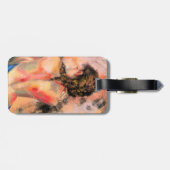 Lady - Abstrakte Körpermalerei Gepäckanhänger (Rückseite horizontal)