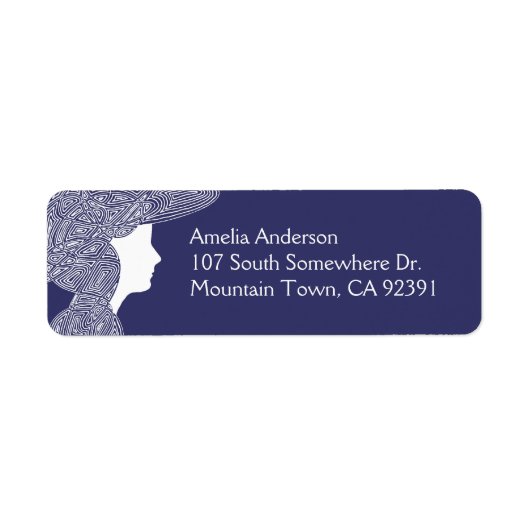 Lady Address Label (Vorne)
