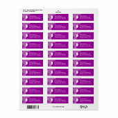 Lady Address Label (Vorne)