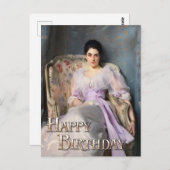 Lady Agnew of Lochnaw 1864 Happy Birthday Postkarte (Vorne/Hinten)