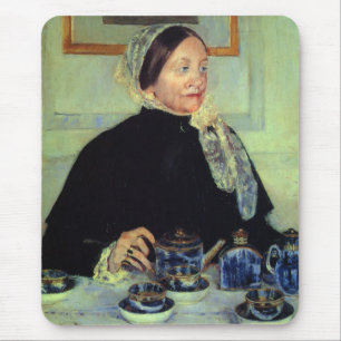 Lady am Tea Table Mousepad