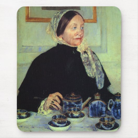 Lady am Tea Table Mousepad (Vorne)