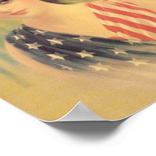 Lady America Poster (Ecke)