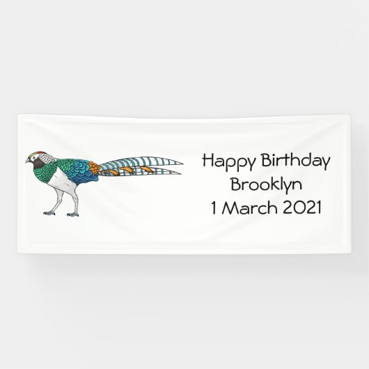 Lady Amherst-Cartoon Banner (Horizontal)