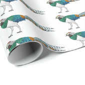 Lady Amherst-Cartoon Geschenkpapier (Rolleneckpunkt)