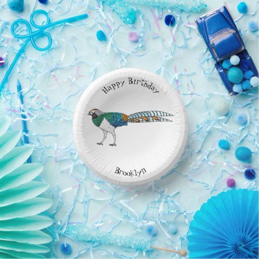 Lady Amherst-Cartoon Pappteller (Party)