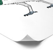 Lady Amherst-Cartoon Poster (Ecke)