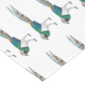 Lady Amherst-Cartoon Tischdecke (Schrägansicht)