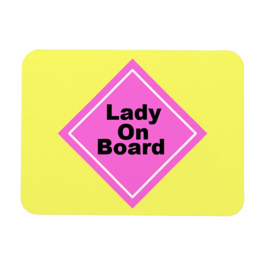 Lady an Board Magnet (Horizontal)