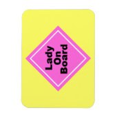 Lady an Board Magnet (Vertikal)