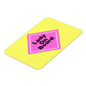 Lady an Board Magnet (Linke Seite)