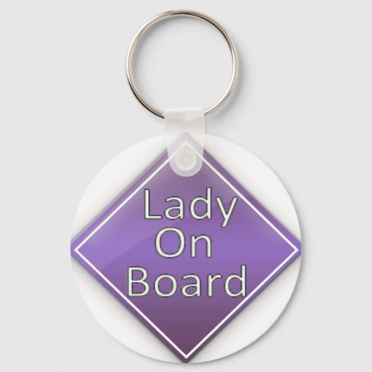 Lady an Bord Schlüsselanhänger (Vorderseite)