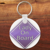 Lady an Bord Schlüsselanhänger (Vorderseite)
