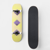Lady an Bord Skateboard (Vorderseite)