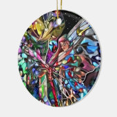 Lady and Butterfly! Keramikornament (Links)