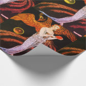 LADY AND FOENIX ART DECO SCHÖNHEIT FASHION COSTUMA GESCHENKPAPIER (Ecke)