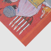 LADY AND FRUITS TABLE SET ART DECO SCHÖNHEIT SEIDENPAPIER (Detail)