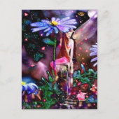 Lady and Gift Postkarte (Vorderseite)