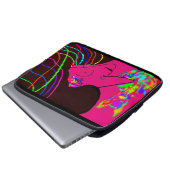 Lady and Her Magical Rainbow Doll Laptop Sleeve (Vorne Knopf)