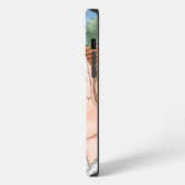 Lady and Kardinal von der englischen Hütte Art iPhone Hülle (Linke Seite)