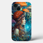 Lady and Mushrooms Surreal Fantasy Art Case-Mate iPhone Hülle (Rückseite)