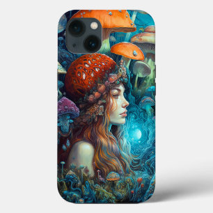Lady and Mushrooms Surreal Fantasy Art Case-Mate iPhone Hülle