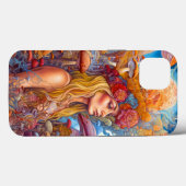 Lady and Mushrooms Surreal Fantasy Art Case-Mate iPhone Hülle (Rückseite (Horizontal))