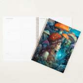 Lady and Mushrooms Surreal Fantasy Art Planner Planer (Anzeige)
