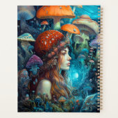 Lady and Mushrooms Surreal Fantasy Art Planner Planer (Rückseite)