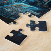 Lady and Mushrooms Surreal Fantasy Art Puzzle (Seite)