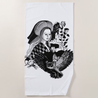 Lady and Night Owl Strandtuch