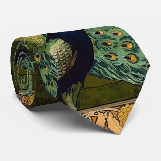 Lady and Peacock Krawatte (Gerollt)